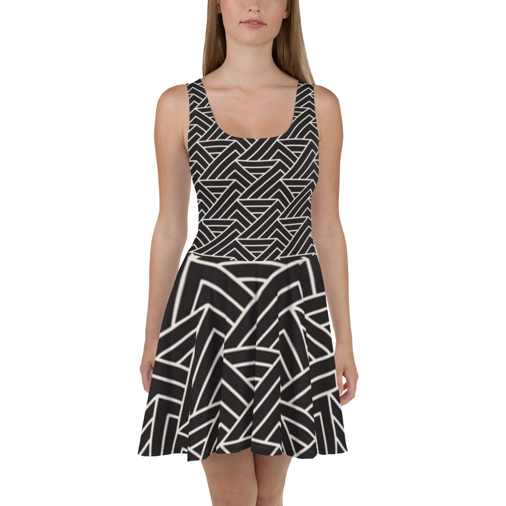 baffeu sleeveless Skater Dress