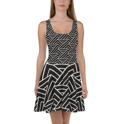 baffeu sleeveless Skater Dress